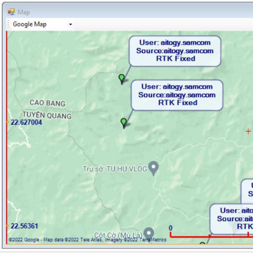 Phần mềm AiCaster trực tuyến GNSS RTK